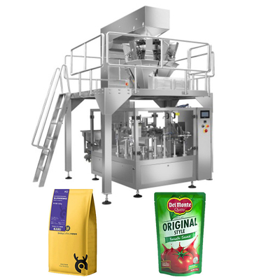 Les écrous complètement automatiques de grains de café ont rôti la machine à emballer de poche d'arachides